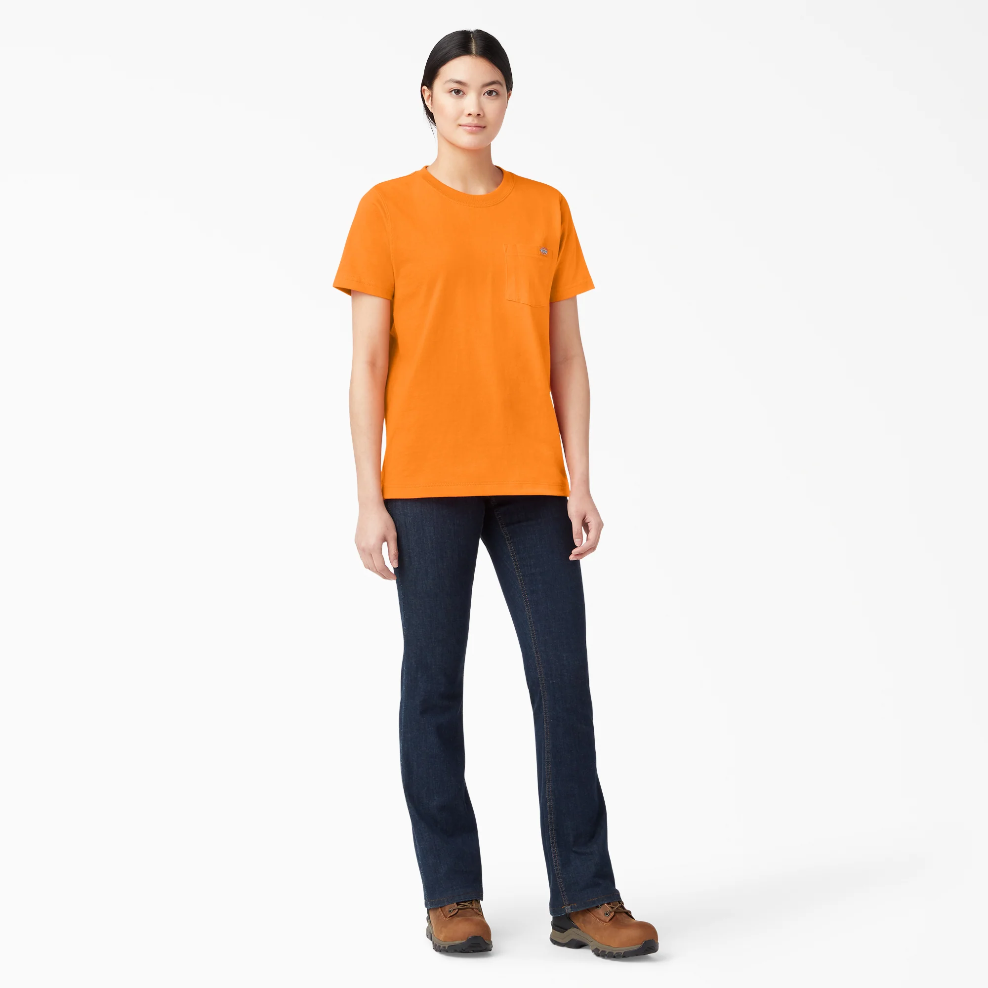 Women's Heavyweight Short Sleeve Pocket T-Shirt - Image 4